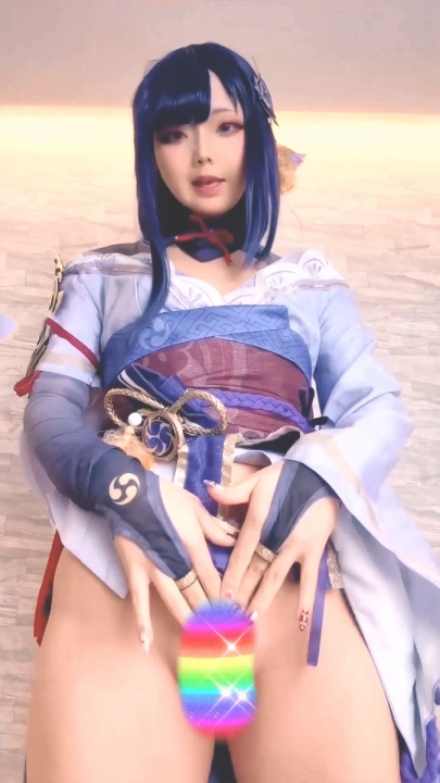 重磅！顶级人气萌妹【chuchu_n】雷电将军 道具ZW喷 1V32分 x646