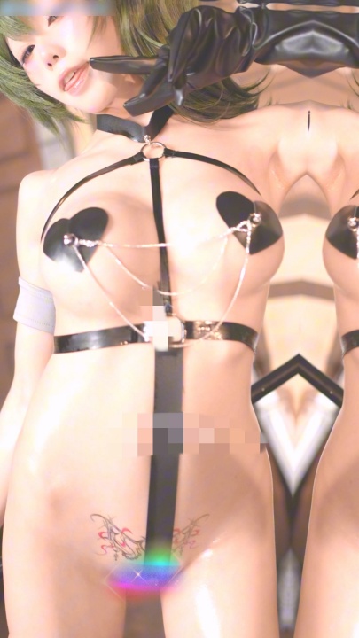 【B站 Yiko湿润兔 咬一口兔娘】 抹油骚舞露毛 3V1分X730